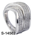 Anillo de bodas de la manera con la joyería de la plata esterlina 925 (S-14562. JPG)